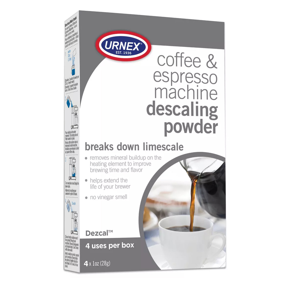 Urnex Dezcal Coffee & Espresso Machine Descaling Powder, 3 x 1oz