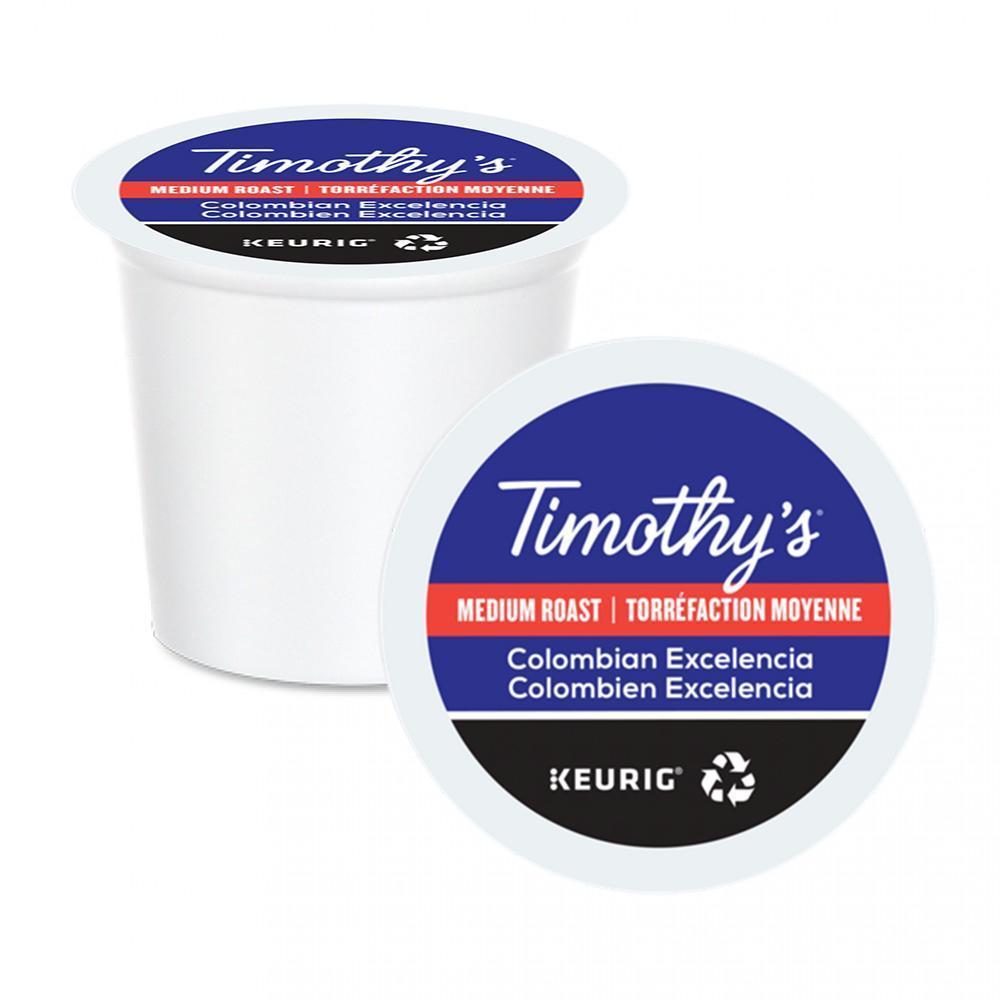 TIMOTHY'S K CUP Med Roast Colombian Excelencia 24