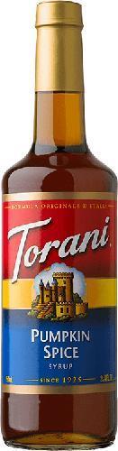 Torani Pumpkin Spice Syrup 750ml