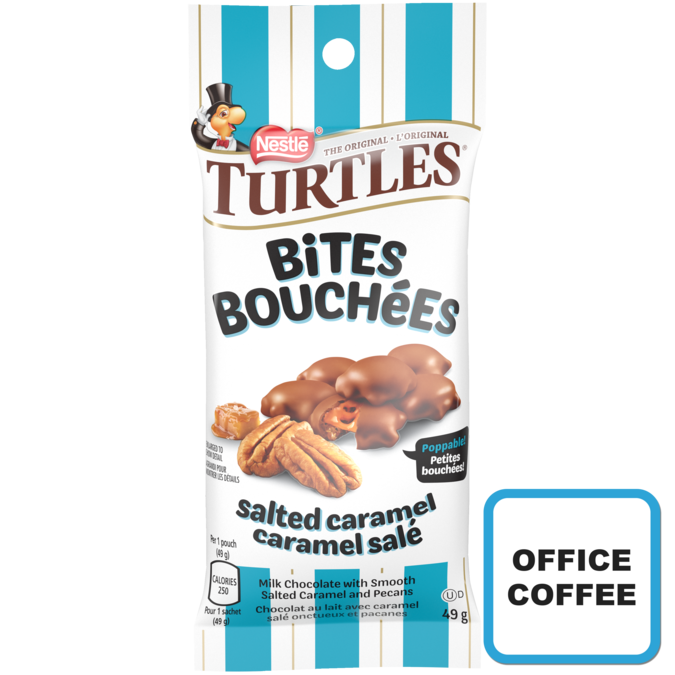 Nestle's Turtle Bites Salted Caramel 12 x 49grs (Office Coffee)